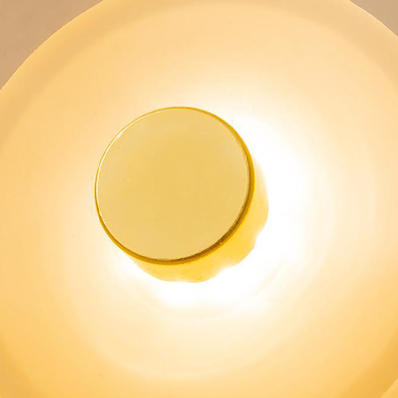 Iron Round Glass Living Wall Lamp