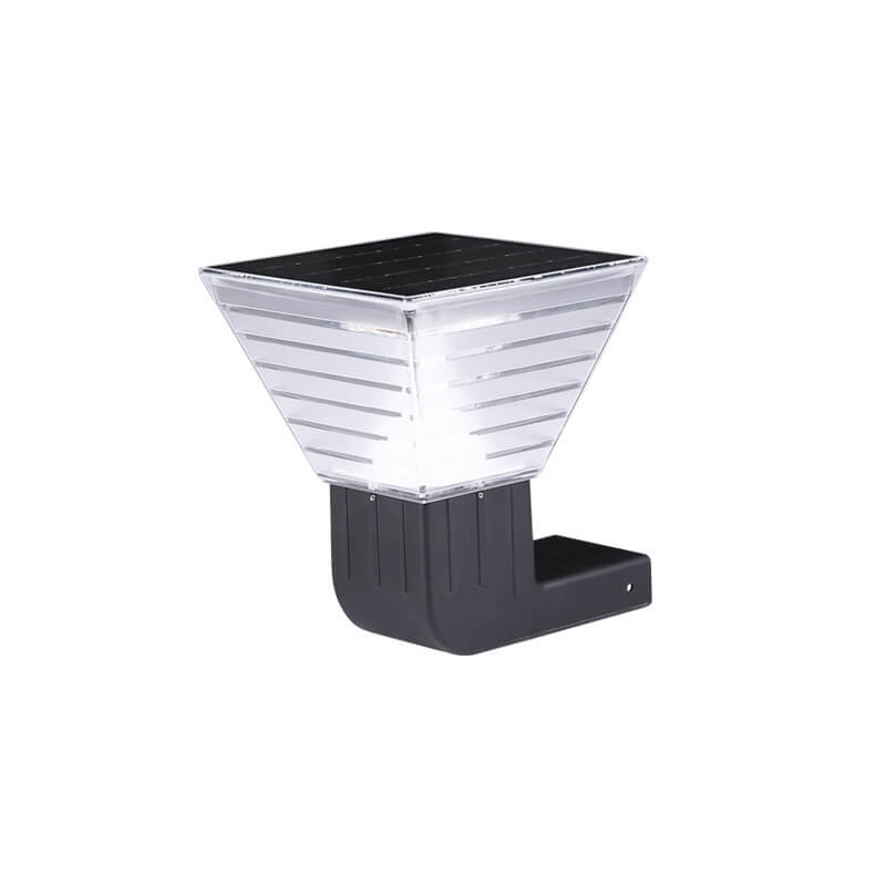 Square Black Aluminum Plastic Outdoor Light