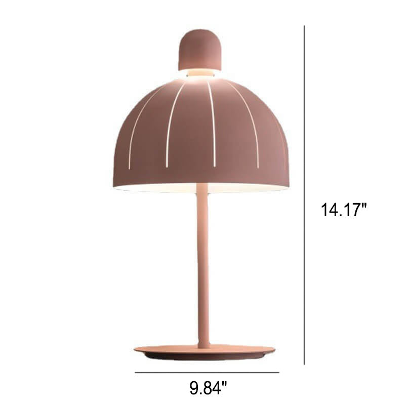 Pink Mushroom Metal Table Lamp