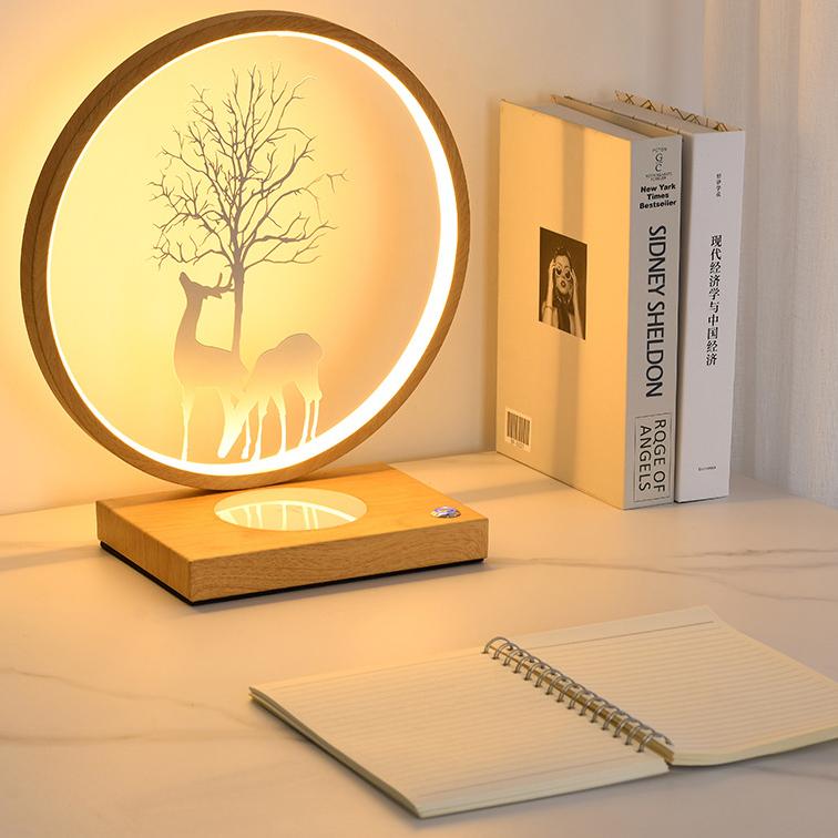 Decorative Tree Deer's Mobile Table Lamp