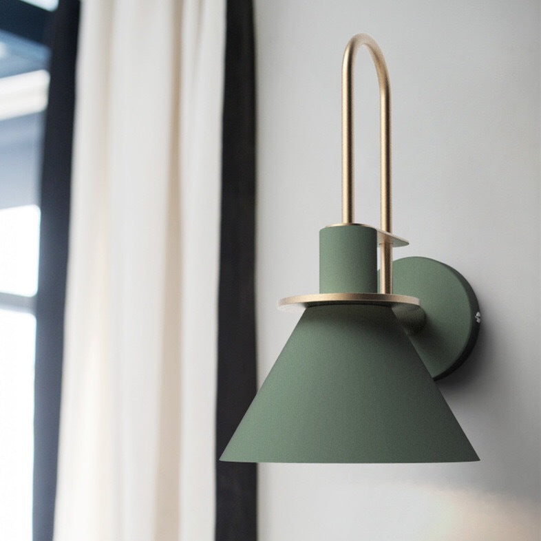 Macaron Horn Iron Hallway Wall Lamp