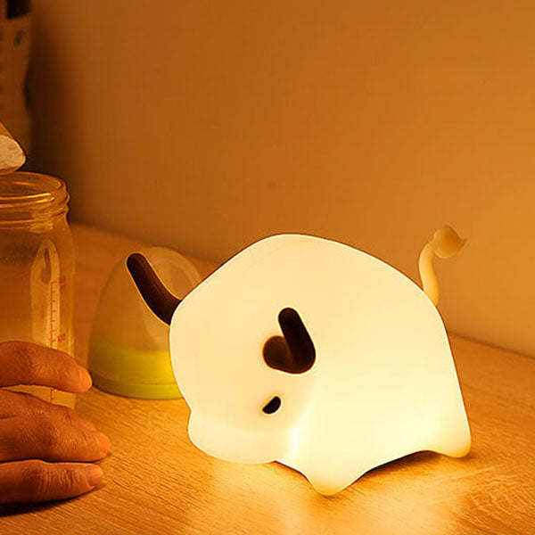 Animal Cow Silicone Timer Table Lamp