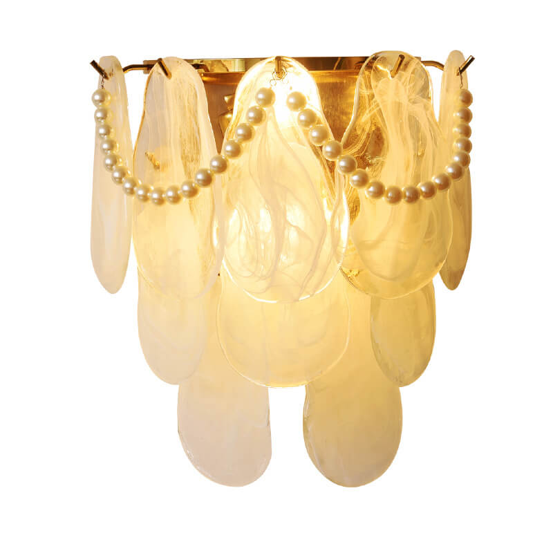 Glass Shell Pearl 2-Light Wall Lamp