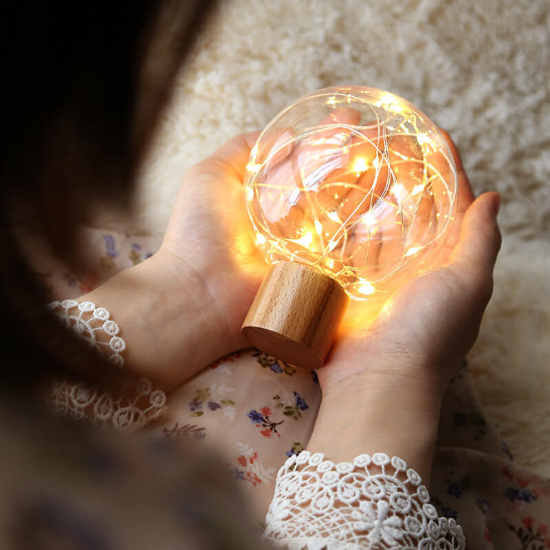Plastic Lampshade Starry Night Table Lamp