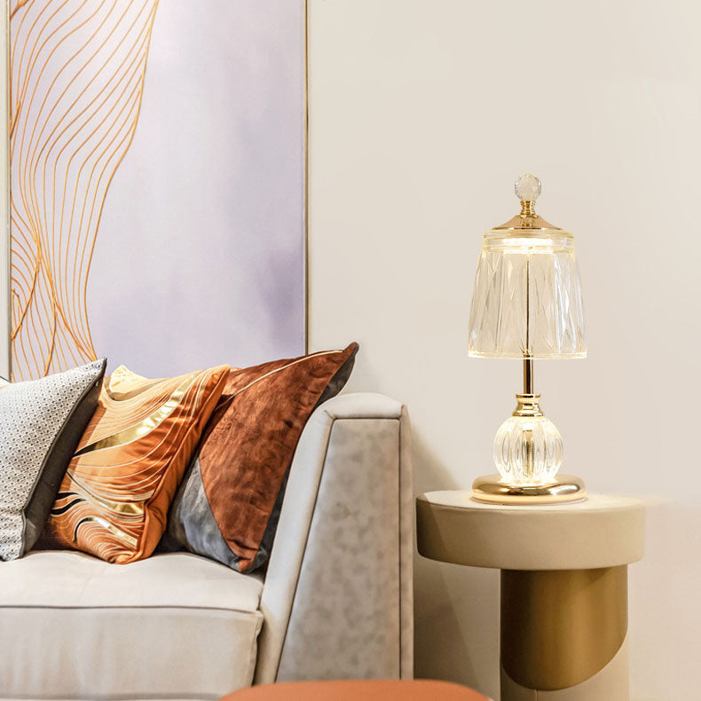 Crystal Glass Diamond Table Lamp