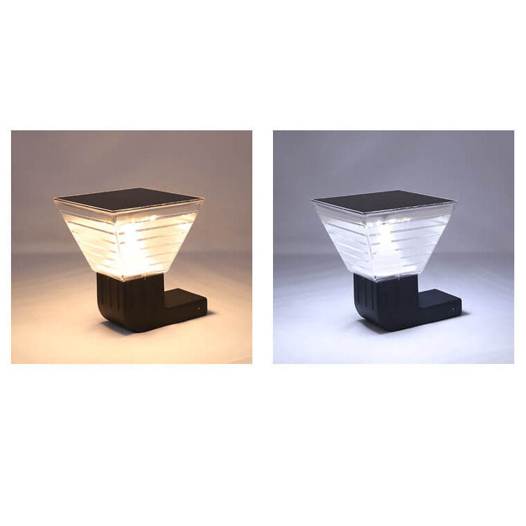 Square Black Aluminum Plastic Outdoor Light