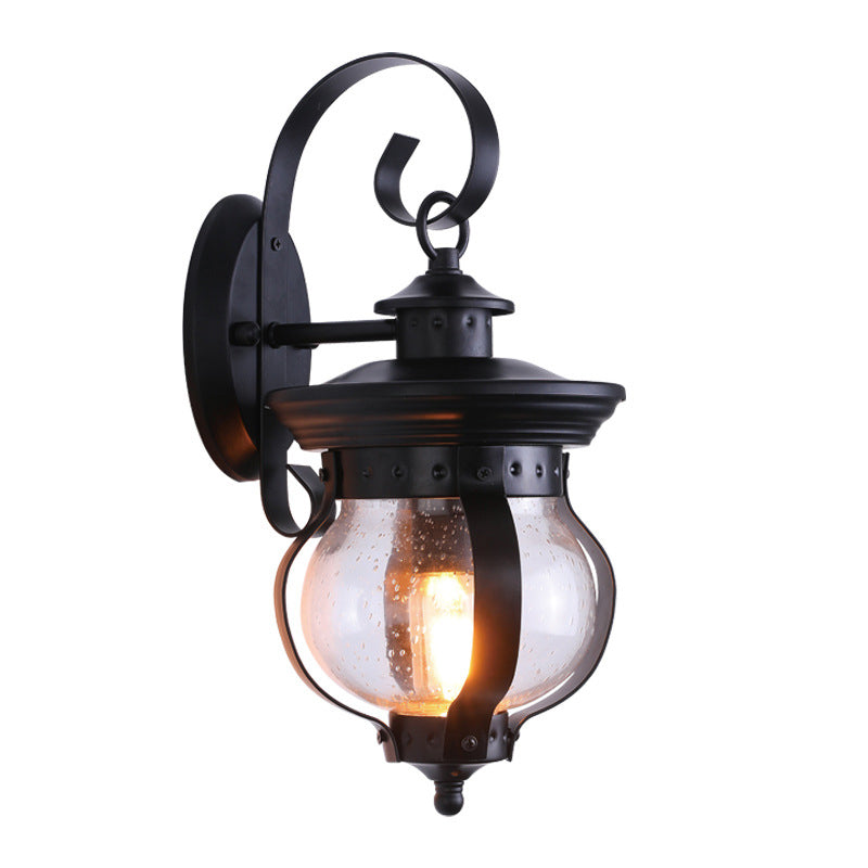 Curved Glass Outdoor Light