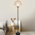 Iron Hollow Diamond Shape Floor Lamp