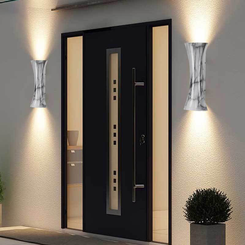 Rectangle Upper Lower Illuminated Outdoor Light
