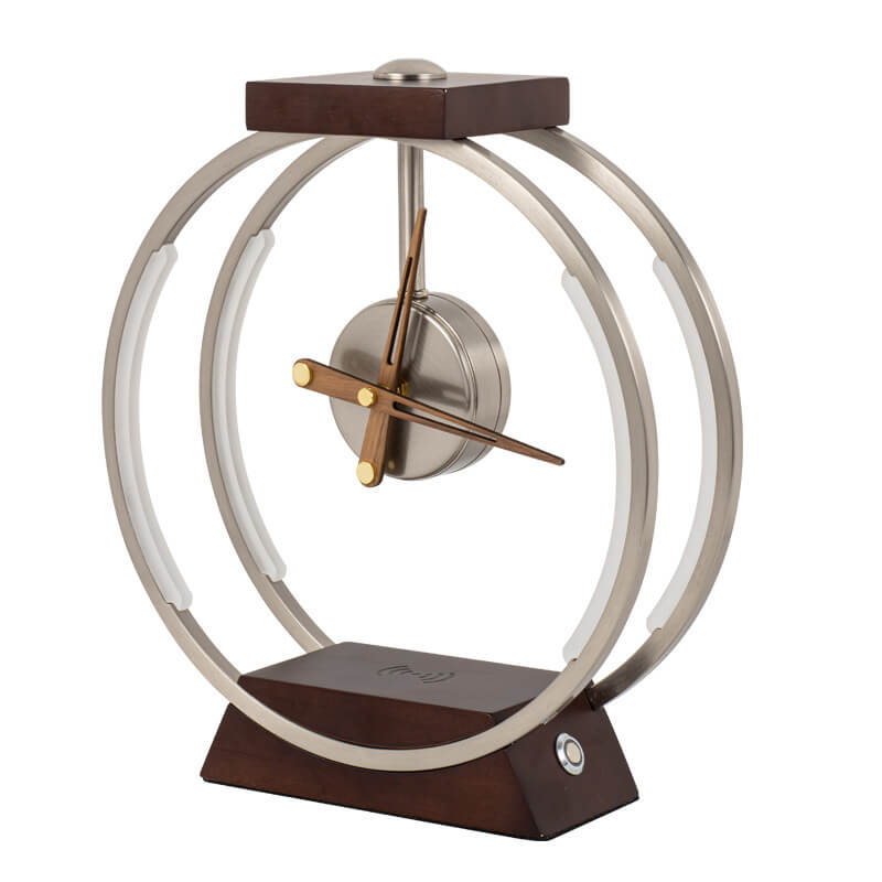 Clock Design Wireless Charging Table Lamp