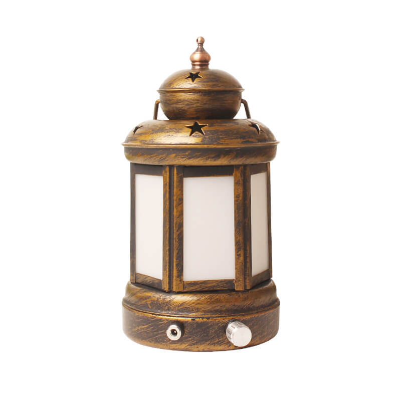 Iron Kerosene Lantern Decorative Table Lamp