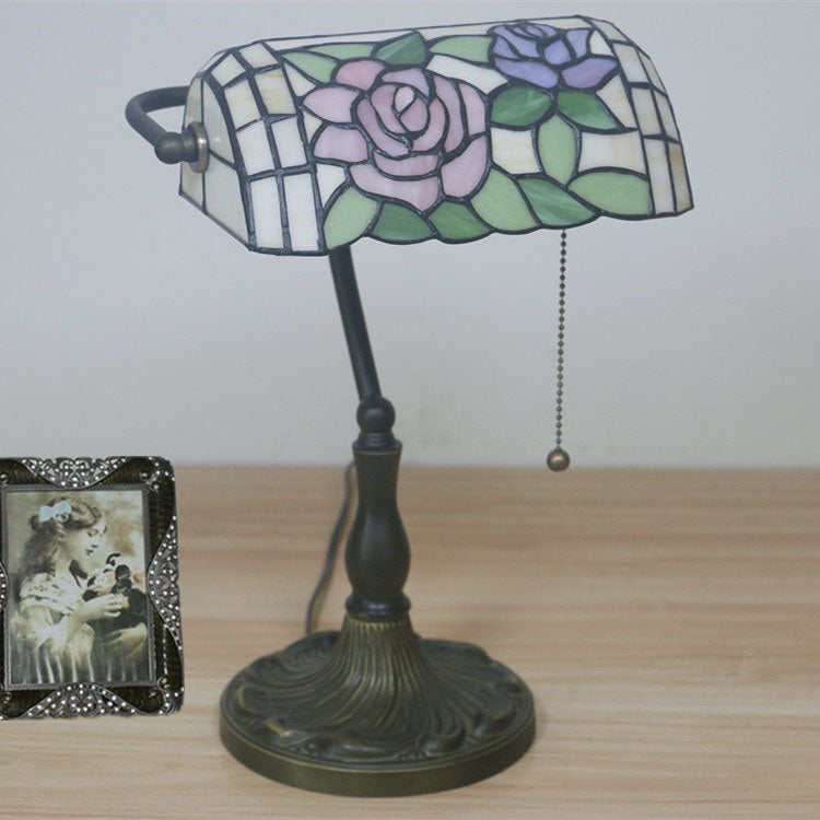 Half Cylinder Rose Zinc Table Lamp