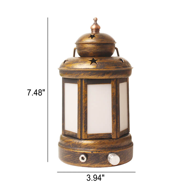 Iron Kerosene Lantern Decorative Table Lamp