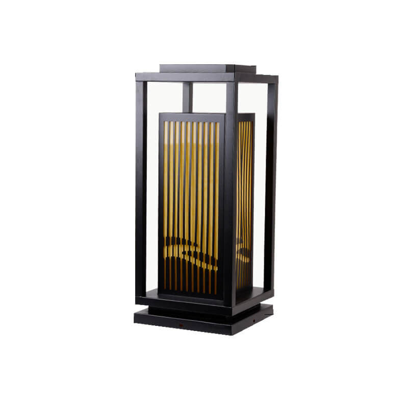 Square Cage Lawn Path Outdoor Light