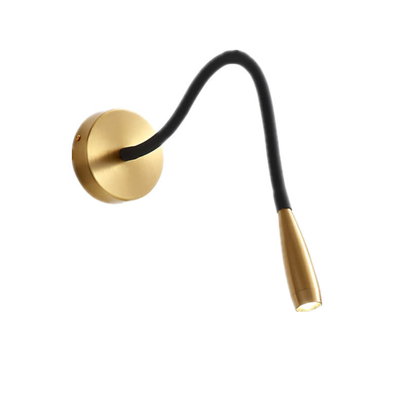 Hose Brass Reading Wall Lamp