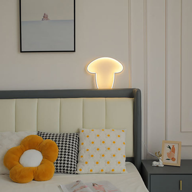 Line Mushroom Aluminum Silicone Table Lamp