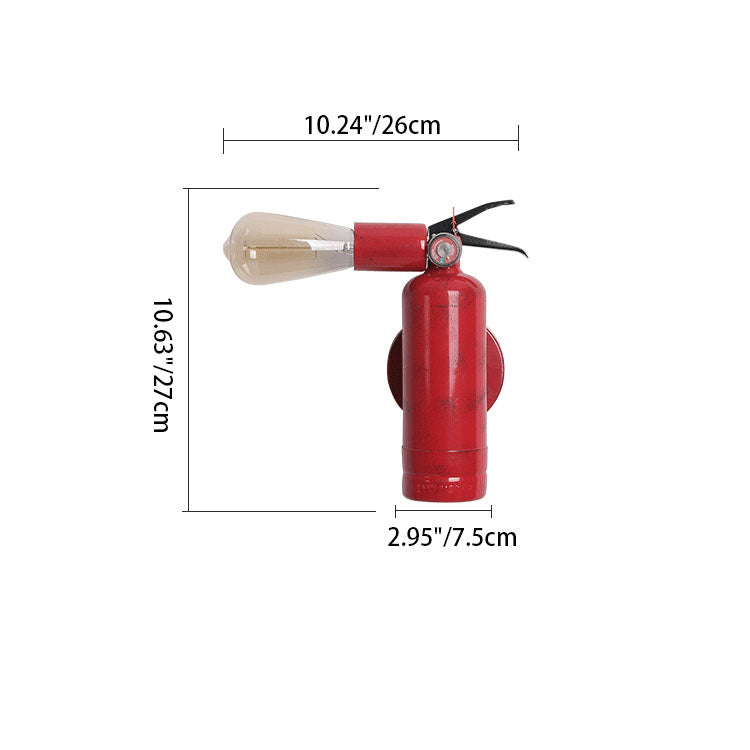 Fire Extinguisher Iron Living Wall Lamp