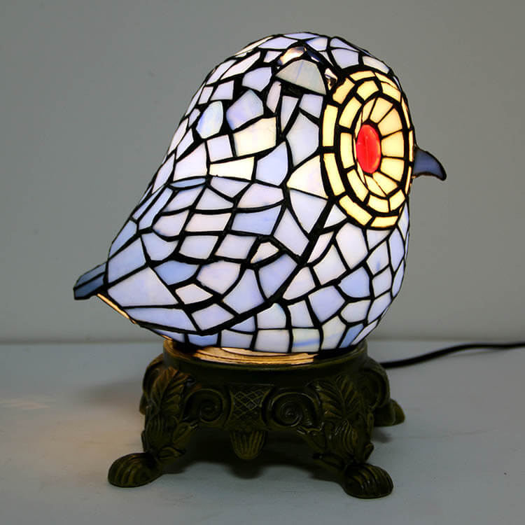 Cartoon Parrot Resin Stained Table Lamp