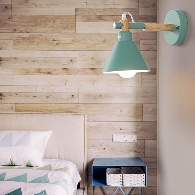 Macaron Iron Trumpet Shaped Wall Lamp