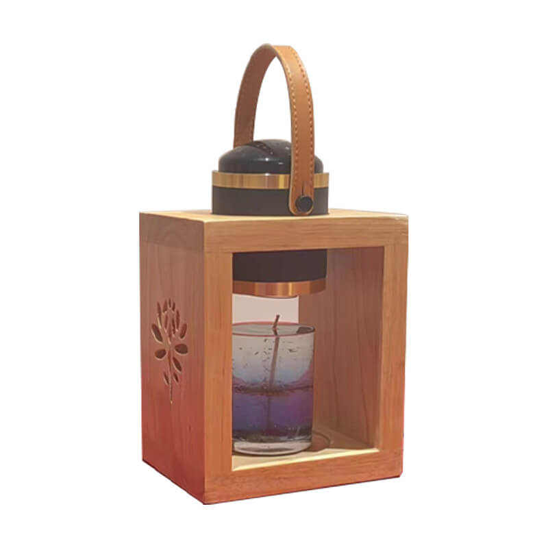 Solid Wood Square Melting Table Lamp