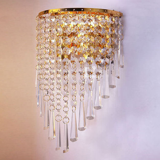 Crystal Tassel 2-Light Wall Lamp
