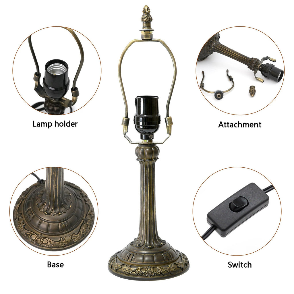 Resin Glass Dome Round Table Lamp