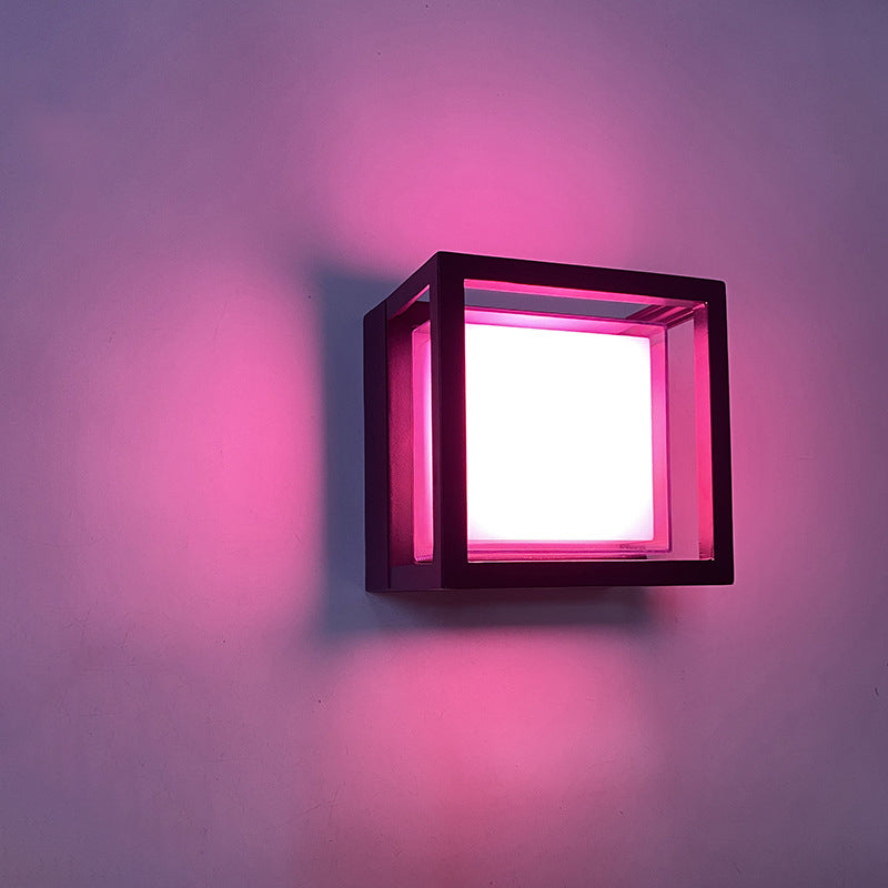 Square Aluminum Acrylic Garden Outdoor Light