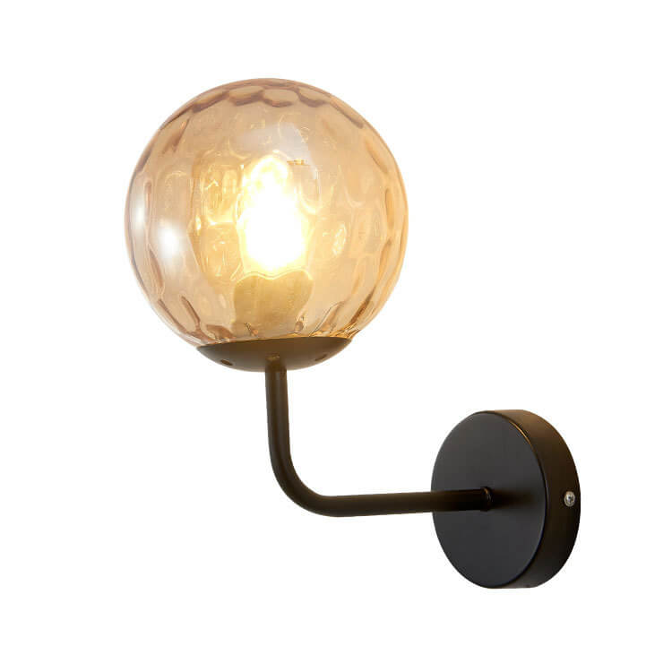 Round Ball Iron Glass Wall Lamp