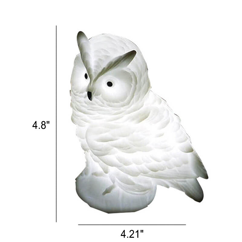 Owl Enamel Night Table Lamp