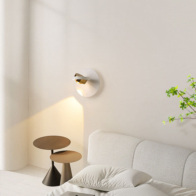 Aluminum Geometric Square Round Wall Lamp
