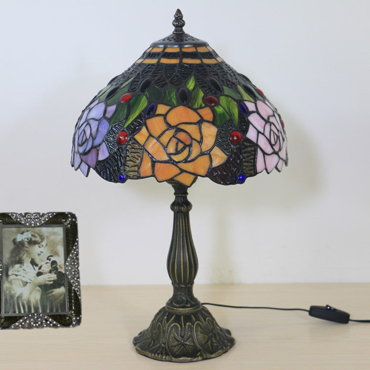 Bloom Floral Stained Glass Table Lamp