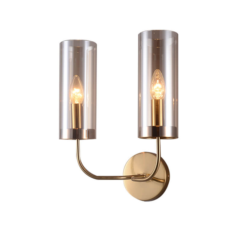 Glass Iron Wall Lamp