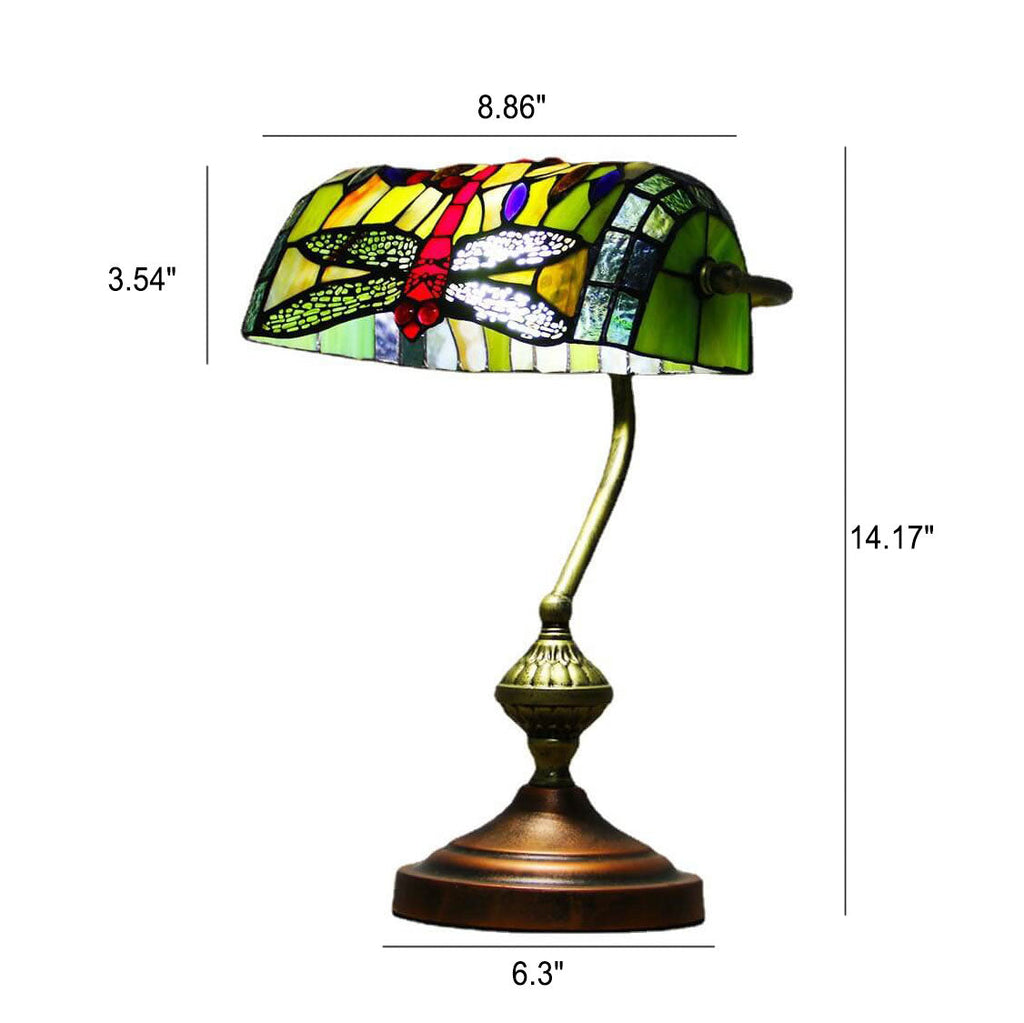 Bank Glass Hardware Table Lamp