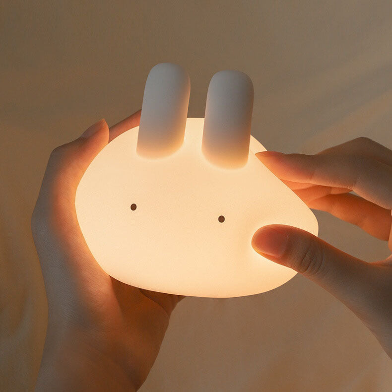 Cartoon Bunny Silicone Pat Table Lamp