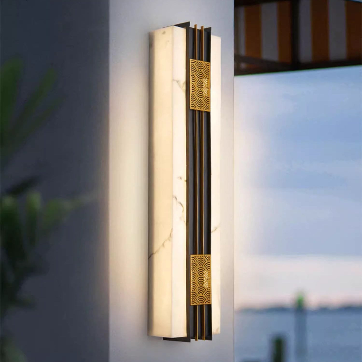 Rectangular Cloud Stainless Steel Outdoor Light