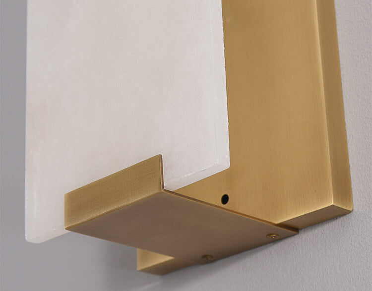 Copper Marble Strip Design 3-Light Wall Lamp