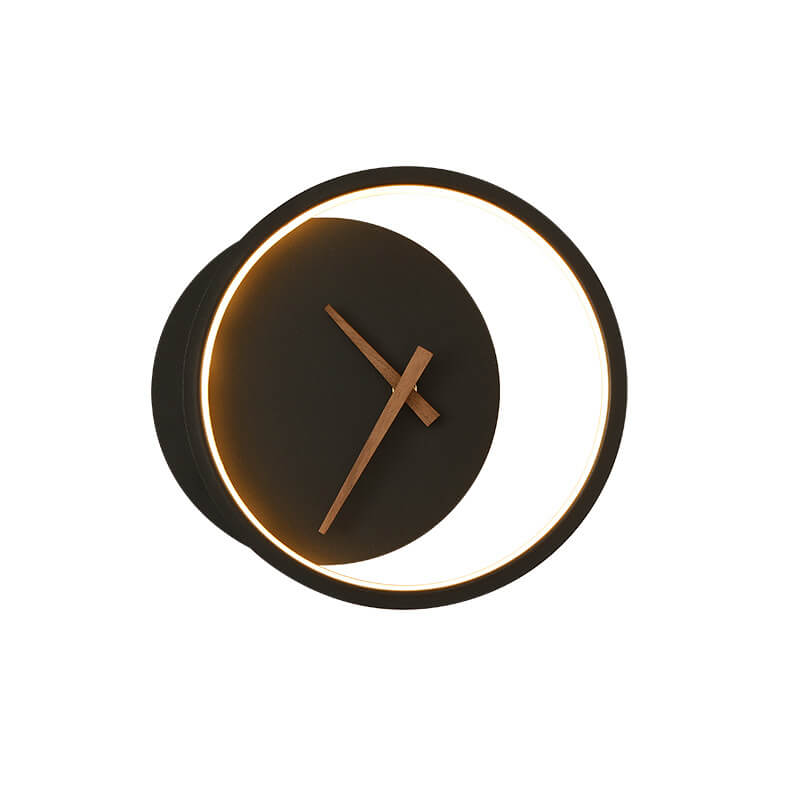 Clock Round Wall Lamp