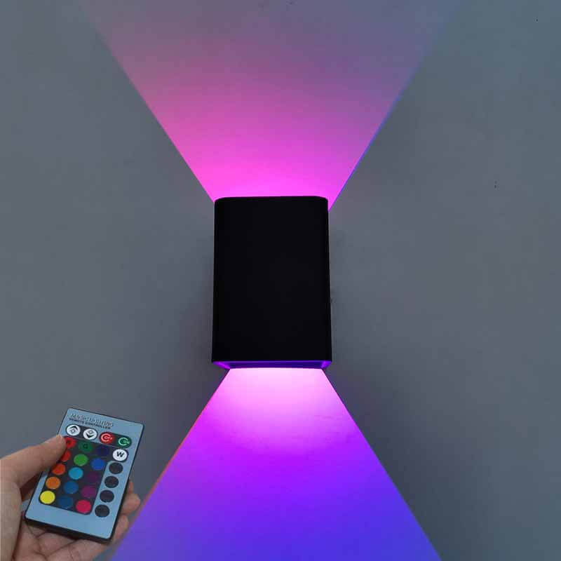 Square Aluminum RGB Wall Lamp