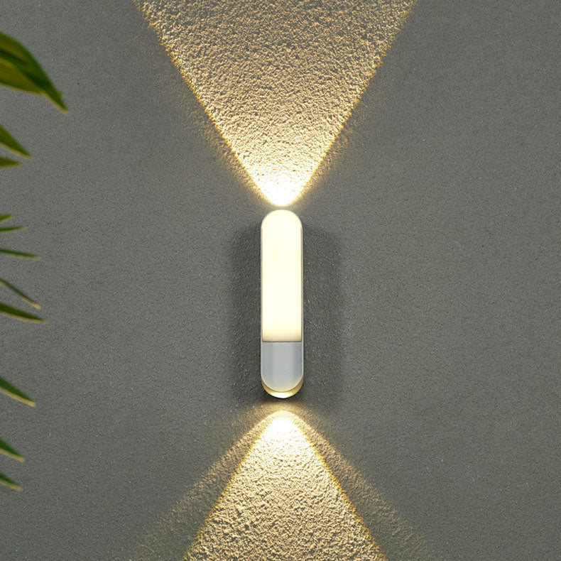 Oval Aluminum Acrylic Garden Outdoor Light