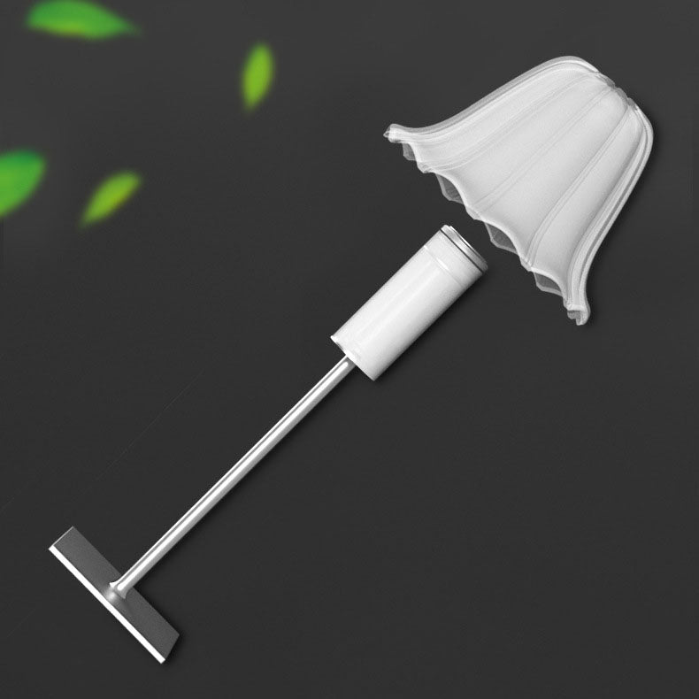 Pleated Aluminum Table Lamp