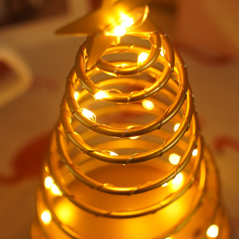 Spiral Star Christmas Decorative Table Lamp