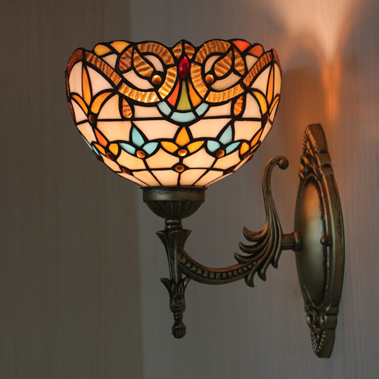 Flora Stained Glass Wall Lamp