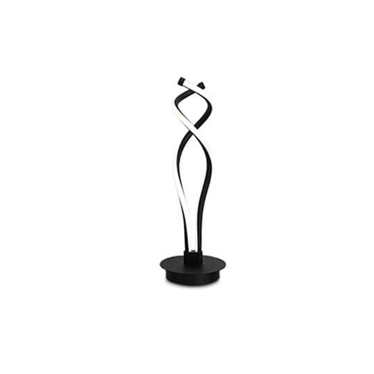 Twisted Aluminum Iron Table Lamp
