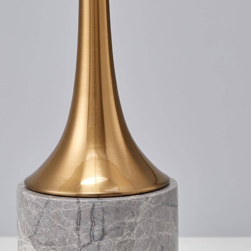 Marble Cylinder Bedroom Table Lamp