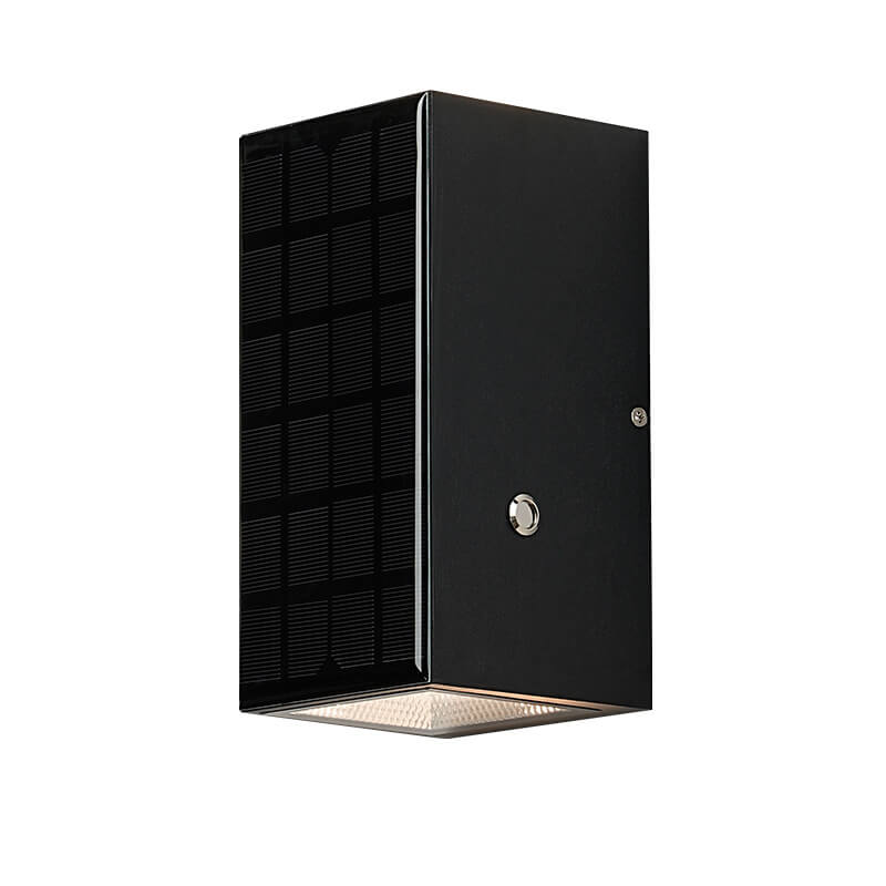 Black Rectangular Die-Cast Aluminum Outdoor Light