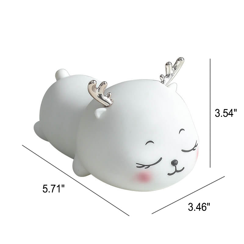 Cartoon Silicone Cute Deer Table Lamp