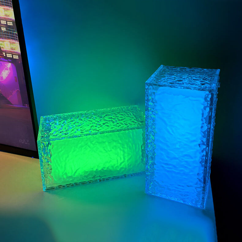 Ice Cube Acrylic RGB Table Lamp