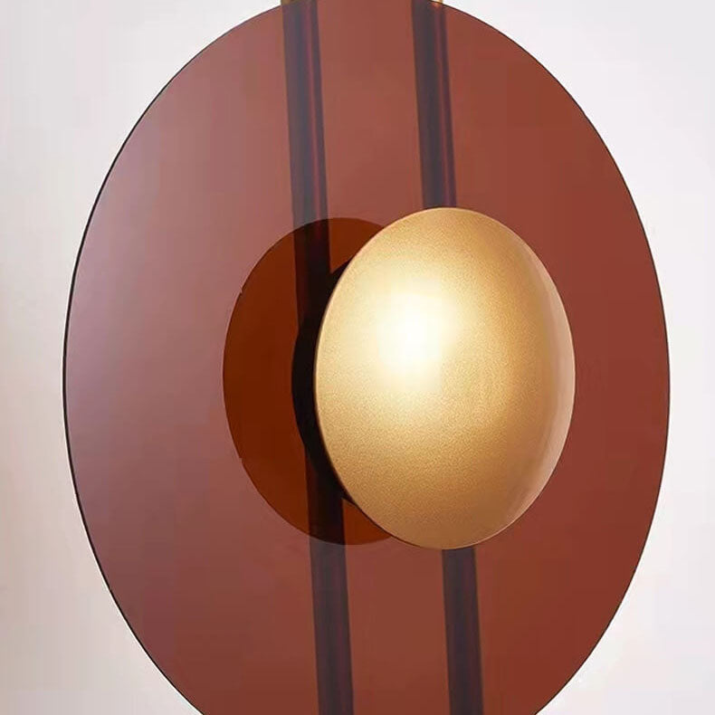 Hardware Disc Marble Floor Lamp
