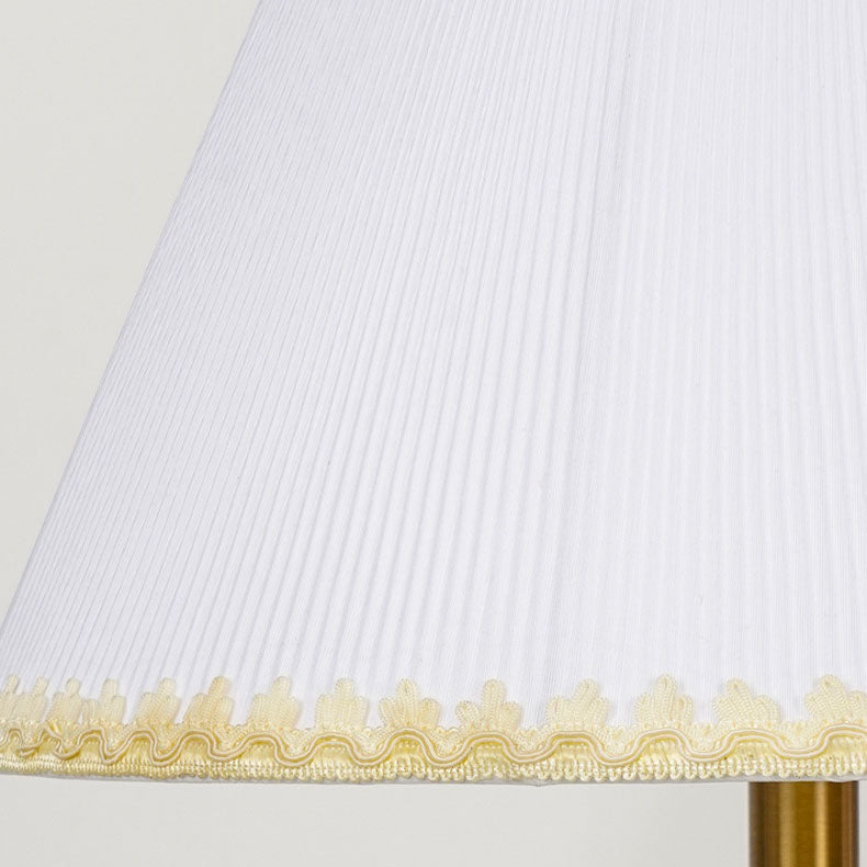 Ceramic Oval Jar Fabric Table Lamp
