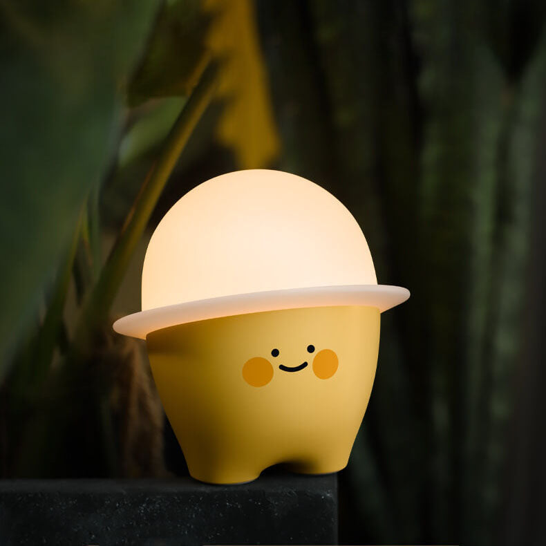 Cute Emoji Silicone Night Table Lamp